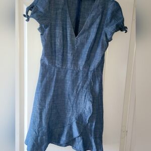 J. Crew Chambray Blue Mini Dress